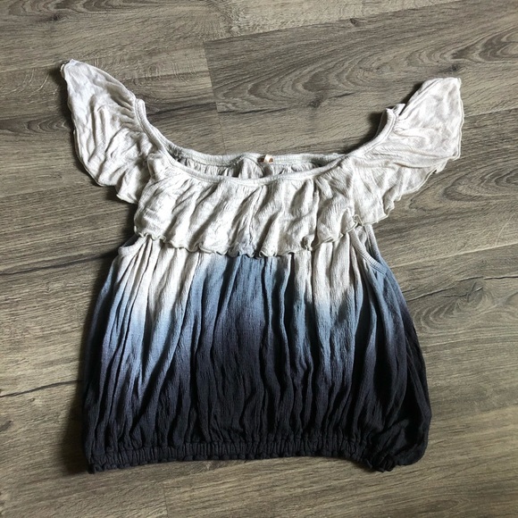 Free People Nightfall Combo Ruffle Top Small - Picture 5 of 8